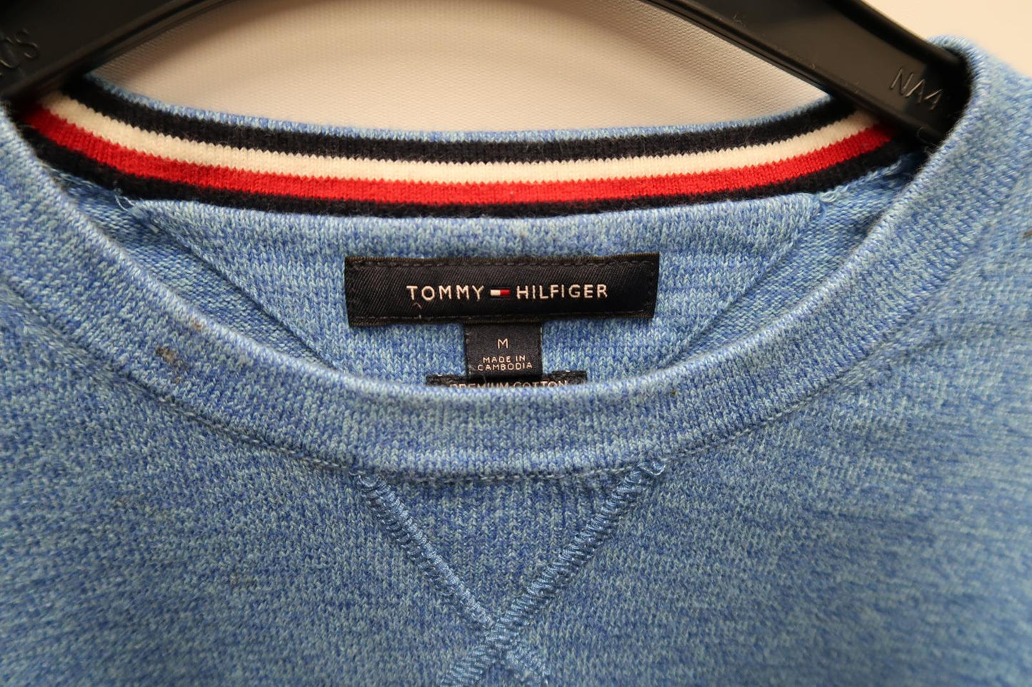 Lichtblauwe Vintage Tommy Hilfiger Trui – M